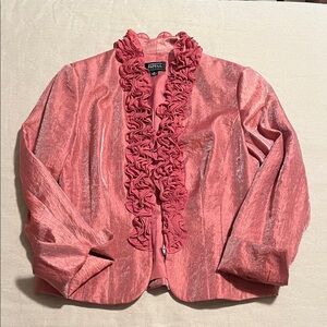 Adrianna Papell Coral Ruffled Jacket